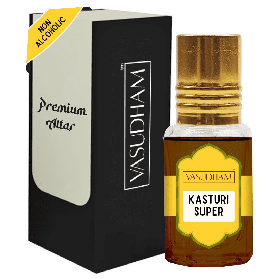 Vasudham kasturi premium attar roll on