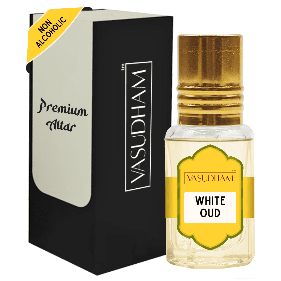 White Oud Attar Luxury Roll-on Perfume Oil Alcohol Free and Long Lasting