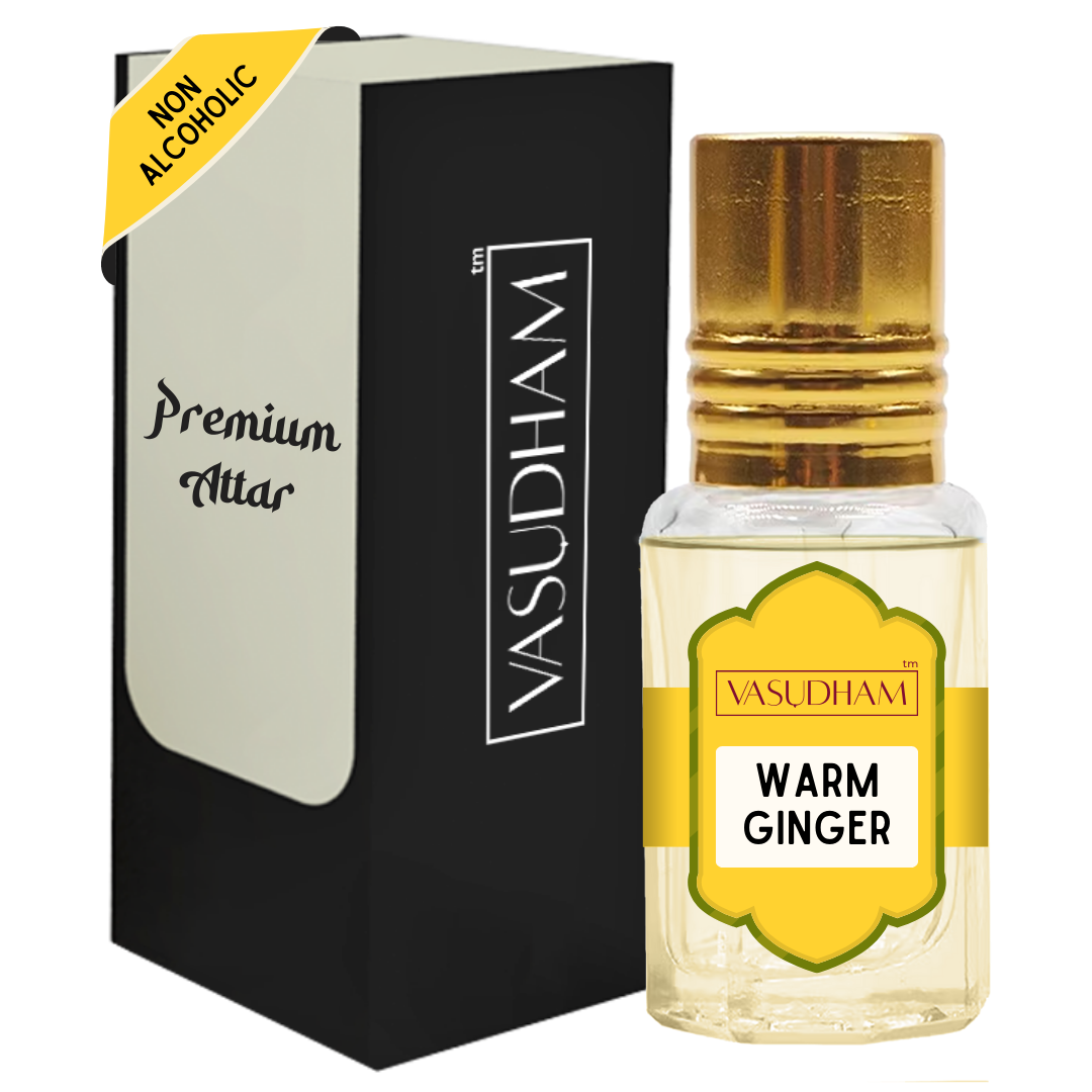 Warm Ginger Attar Premium Roll-on Perfume Oil Alcohol Free and Long Lasting