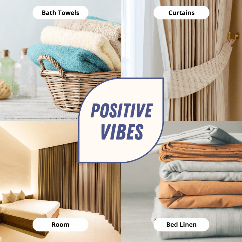 Positive Vibes Air Spray for Therapeutic Relaxing and Hyper Calming | Room Freshener and Fabric/ Linen Spray - 200 ML