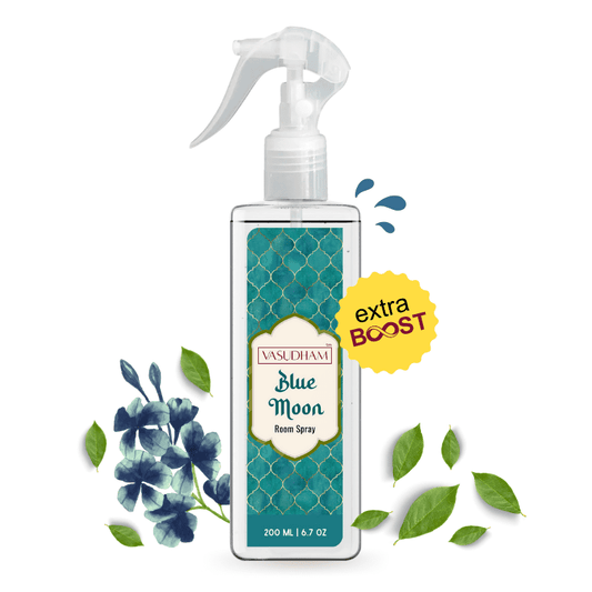 Blue Moon Intense Fragrance Air Freshener Mist Spray | Long Lasting Room Freshener and Pillow Spray - 200 ML