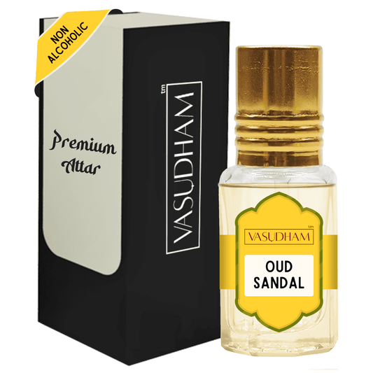 Vasudham oud sandalwood attar roll on