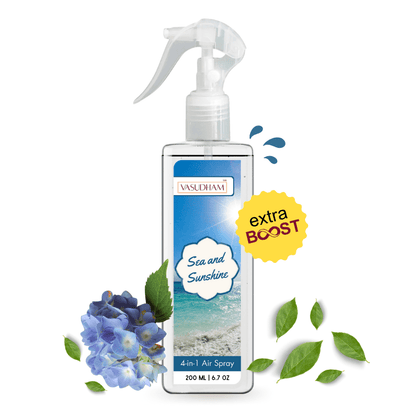 Sea and Sunshine Air Spray for Reducing Stress levels & Relaxing  | Room Freshener and Fabric/ Linen Spray - 200 ML