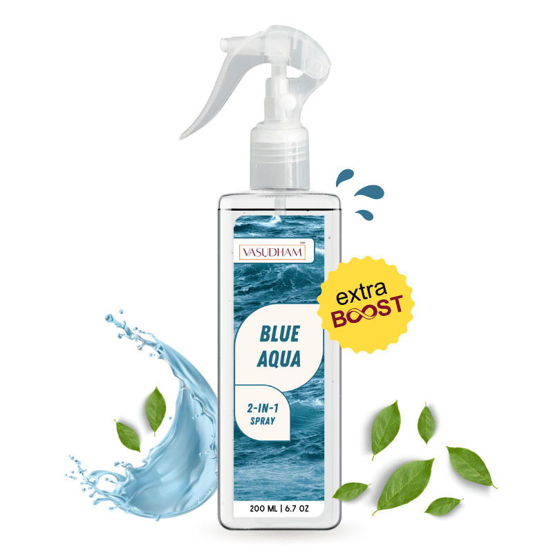 Blue Aqua Air Spray for Therapeutic Relaxing and Calming Vibes | Room Freshener and Fabric/ Linen Spray - 200 ML