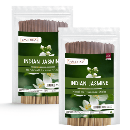 Premium Indian Jasmine Incense Sticks Zipper Pack 100% Organic Agarbatti