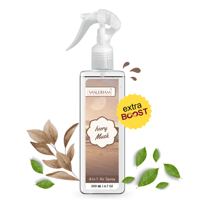 Ivory Musk Air Spray for Eliminating Bad Odor and Ultra Relaxing | Room Freshener and Fabric/ Linen Spray - 200 ML