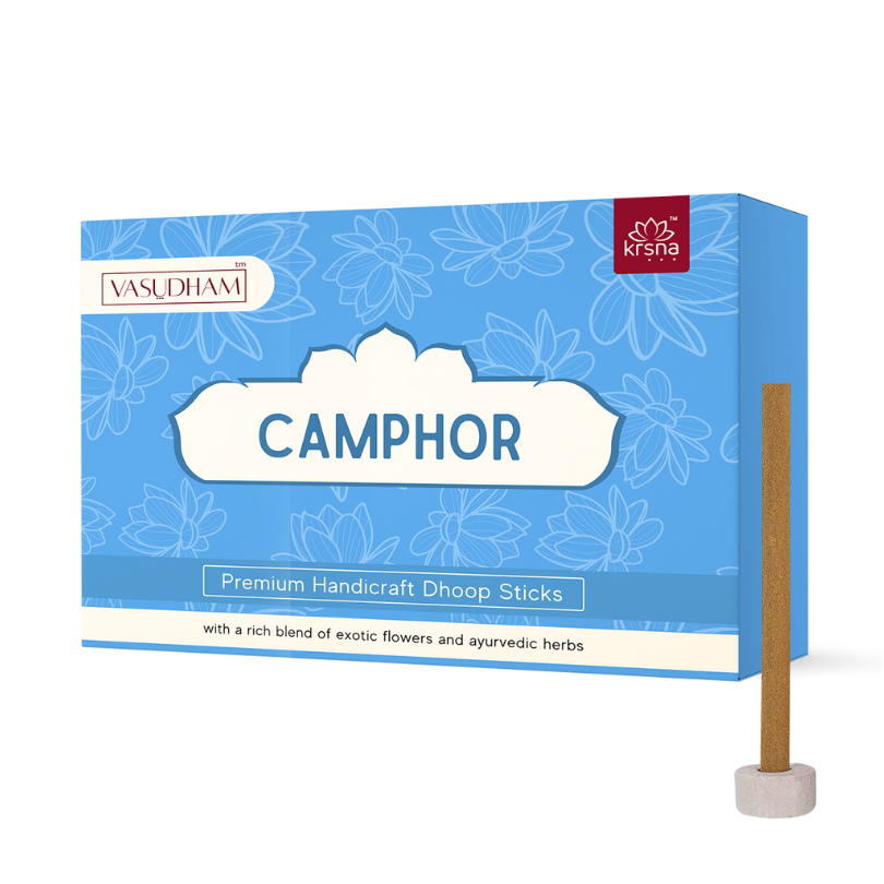 Handicraft Camphor Natural Incense Premium Dhoop Sticks Bambooless Agarbatti - 60 Gm