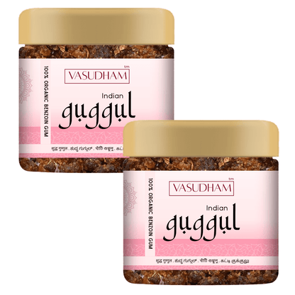 Original Indian Guggul Resin Benzoin Gum for Pooja, Dhoop Dhuni, and Aromatherapy