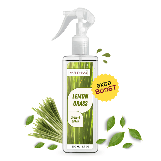 Lemongrass Fresh Air Spray for Cleansing Negative Energy & Protection | Room Freshener and Fabric/ Linen Spray - 200 ML