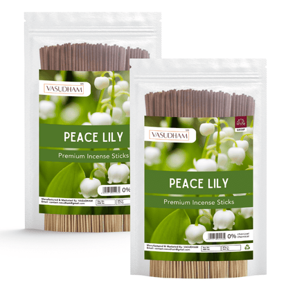 Premium Peace Lily Incense Sticks Zipper Pack 100% Organic Agarbatti