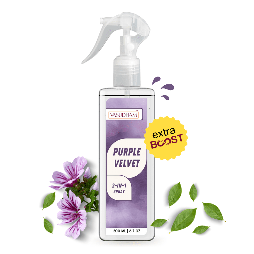 Purple Velvet Air Spray for Therapeutic Relaxing and Calming Vibes | Room Freshener and Fabric/ Linen Spray - 200 ML