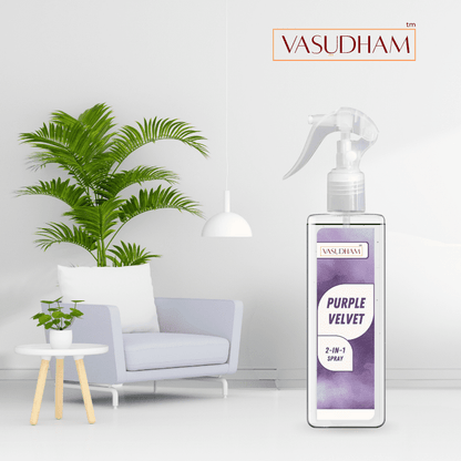 Purple Velvet Air Spray for Therapeutic Relaxing and Calming Vibes | Room Freshener and Fabric/ Linen Spray - 200 ML