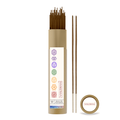 100% Organic Seven Chakra Balancing Incense Sticks Natural Agarbatti Dhoop - 100 Gm