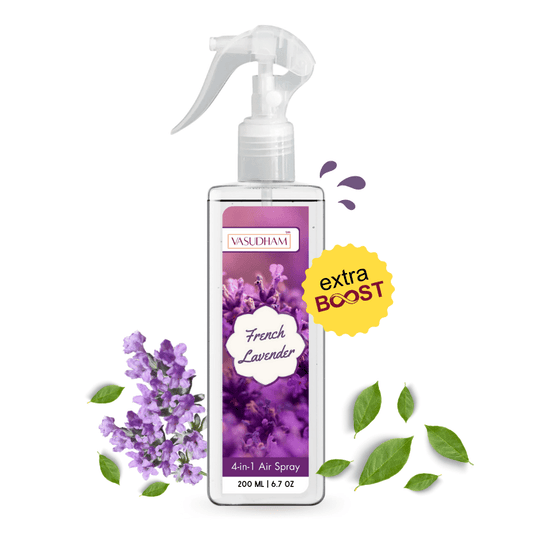 French Lavender Air Spray for Mood Comfort and Deep Sensuality | Room Freshener and Fabric/ Linen Spray - 200 ML