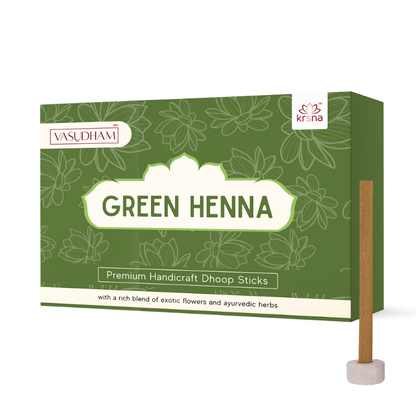 Handicraft Hina Natural Incense Kasturi Heena Dhoop Sticks Bambooless Agarbatti - 60 Gm