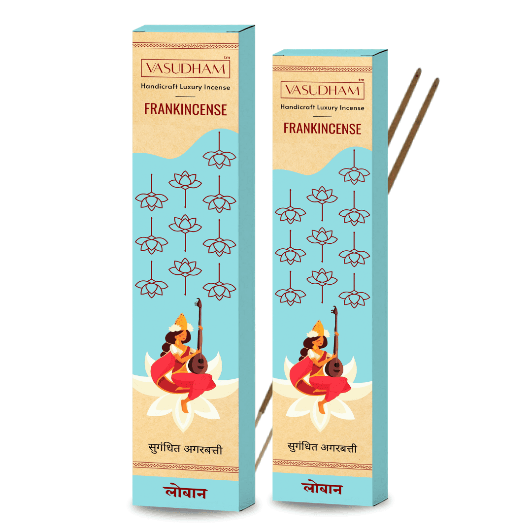 Natural Frankincense Incense Sticks Premium Agarbatti 100% Pure Ayurvedic - 30 Sticks