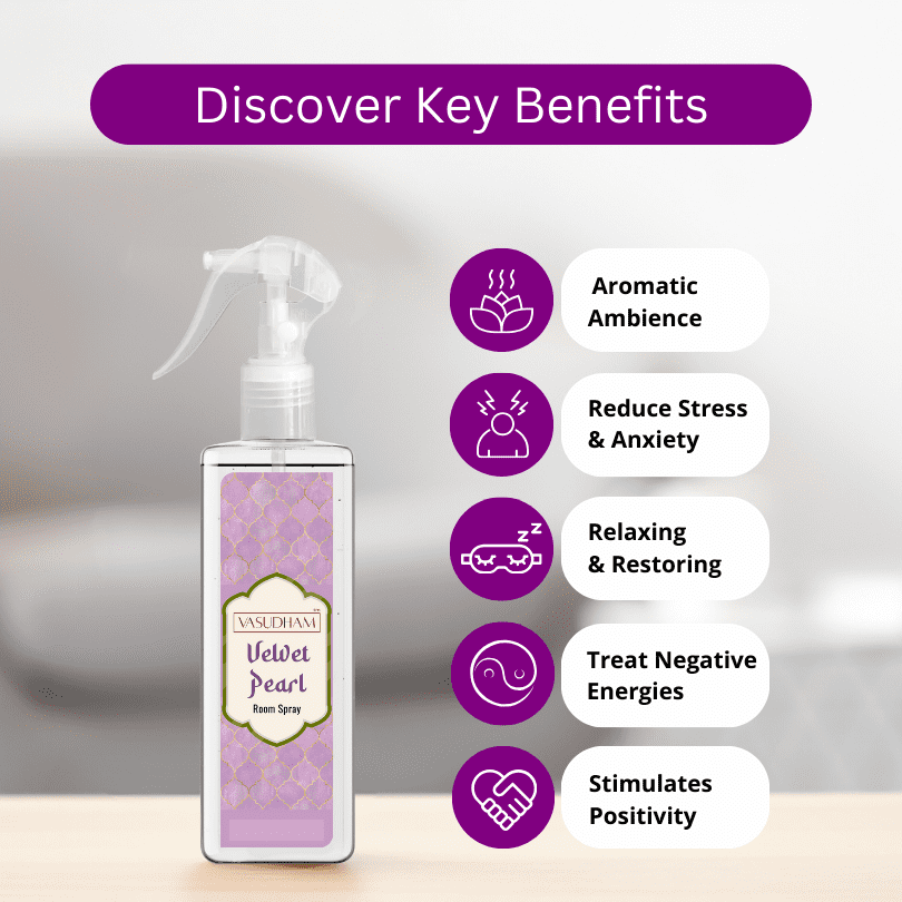 Velvet Pearl Intense Fragrance Air Freshener Mist Spray | Long Lasting Room Freshener and Pillow Spray - 200 ML