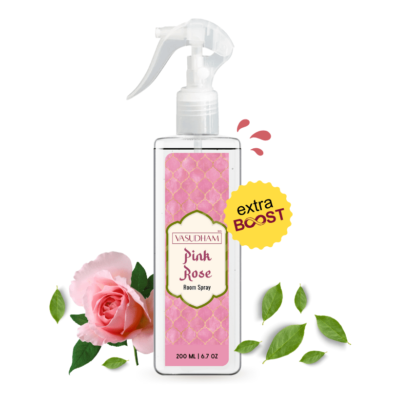 Pink Rose Intense Fragrance Air Freshener Mist Spray | Long Lasting Room Freshener and Pillow Spray - 200 ML