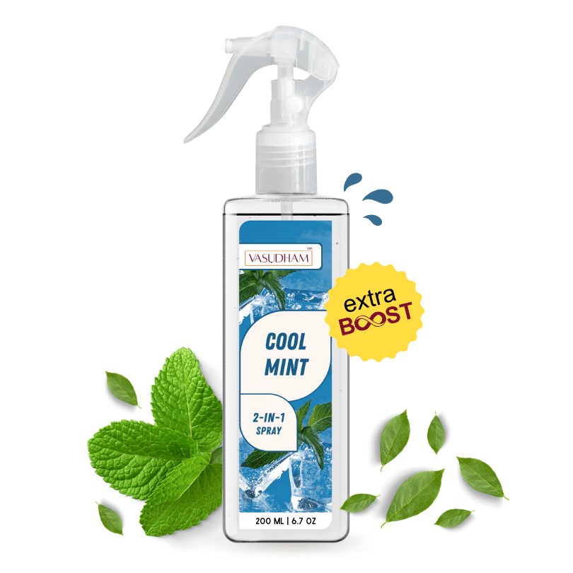 Cool Mint Air Spray for Neutralizing Odors and Air Purification | Room Freshener and Fabric/ Linen Spray - 200 ML