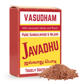 Box of Vasudham Javadhu with sandalwood powder on a white background