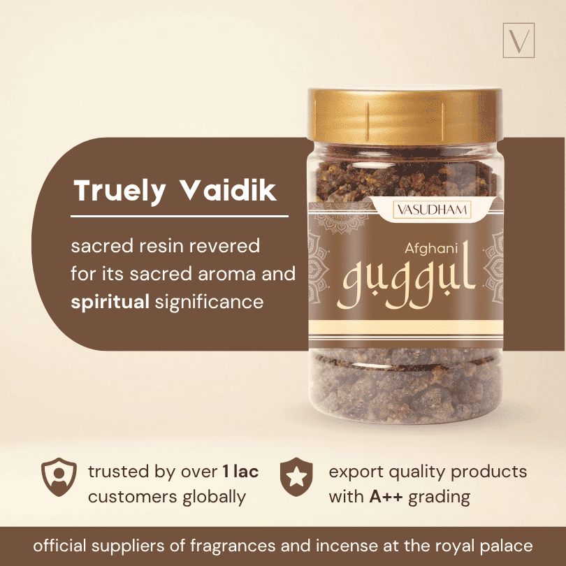 Premium Afghani Guggul for Air Purification, Pooja, and Positive Energy - 100 Gm