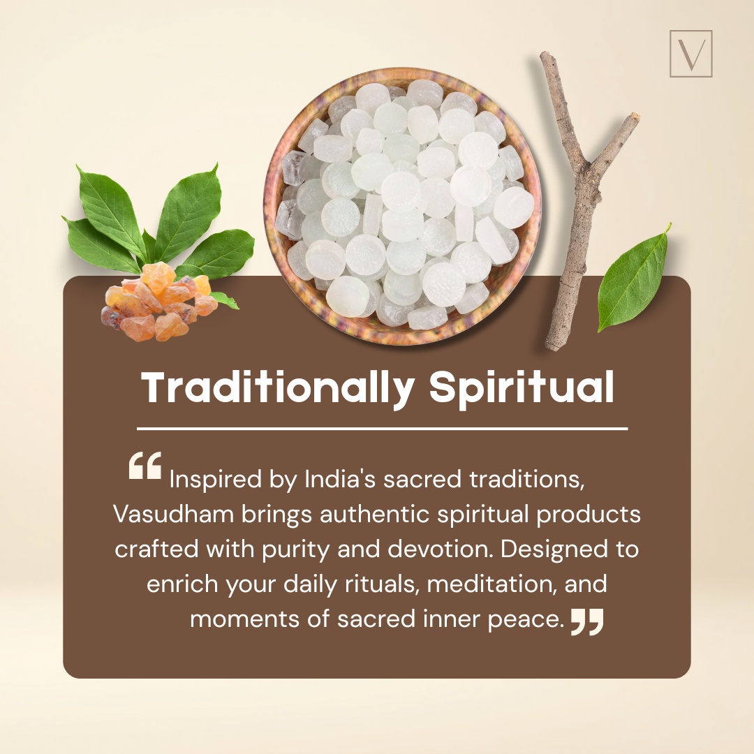 100% Pure Camphor Tablets Organic Kapur for Aromatherapy and Daily Puja | Lab Tested