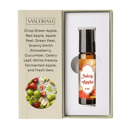 Box of Vasudham Juicy Apple Roll-On Perfume