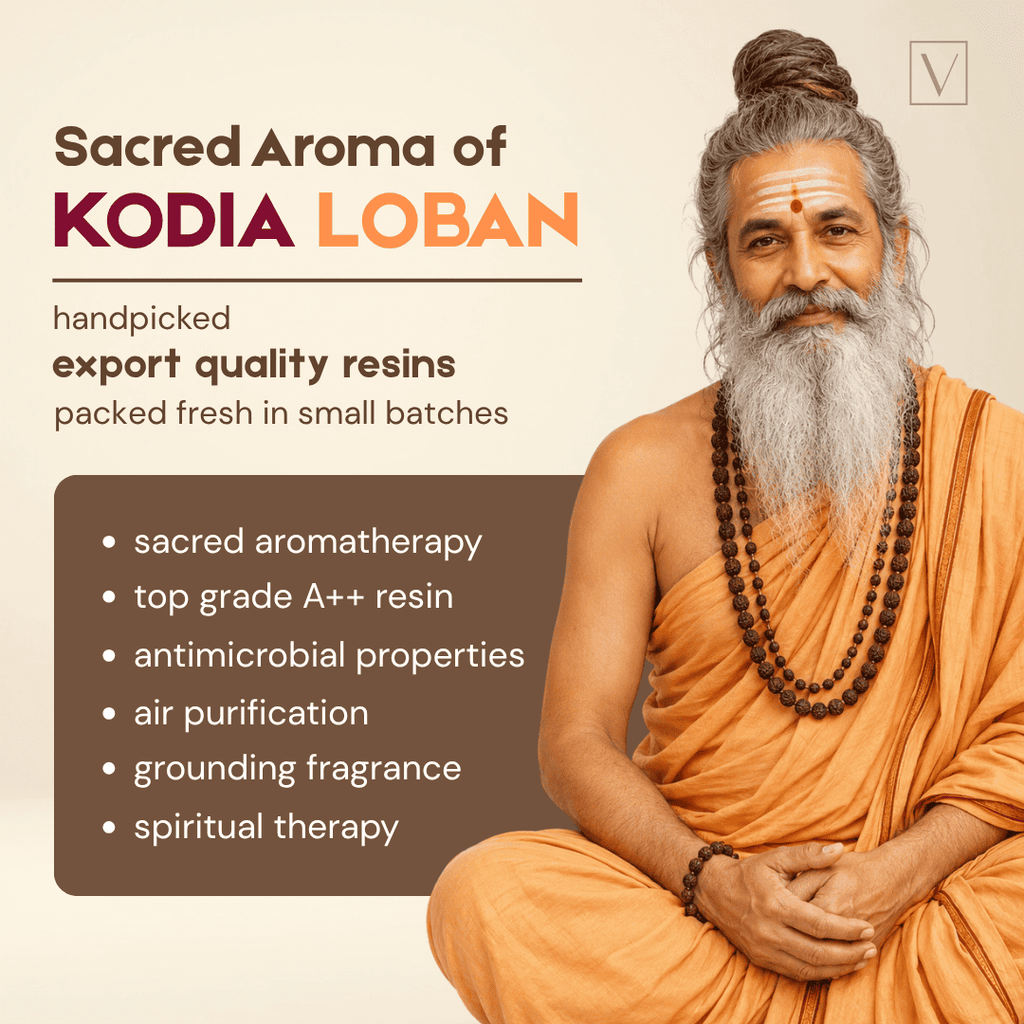 Traditional Red Kodia Loban for Dhuni, Spiritual Purification and Puja Rituals - 100 Gm