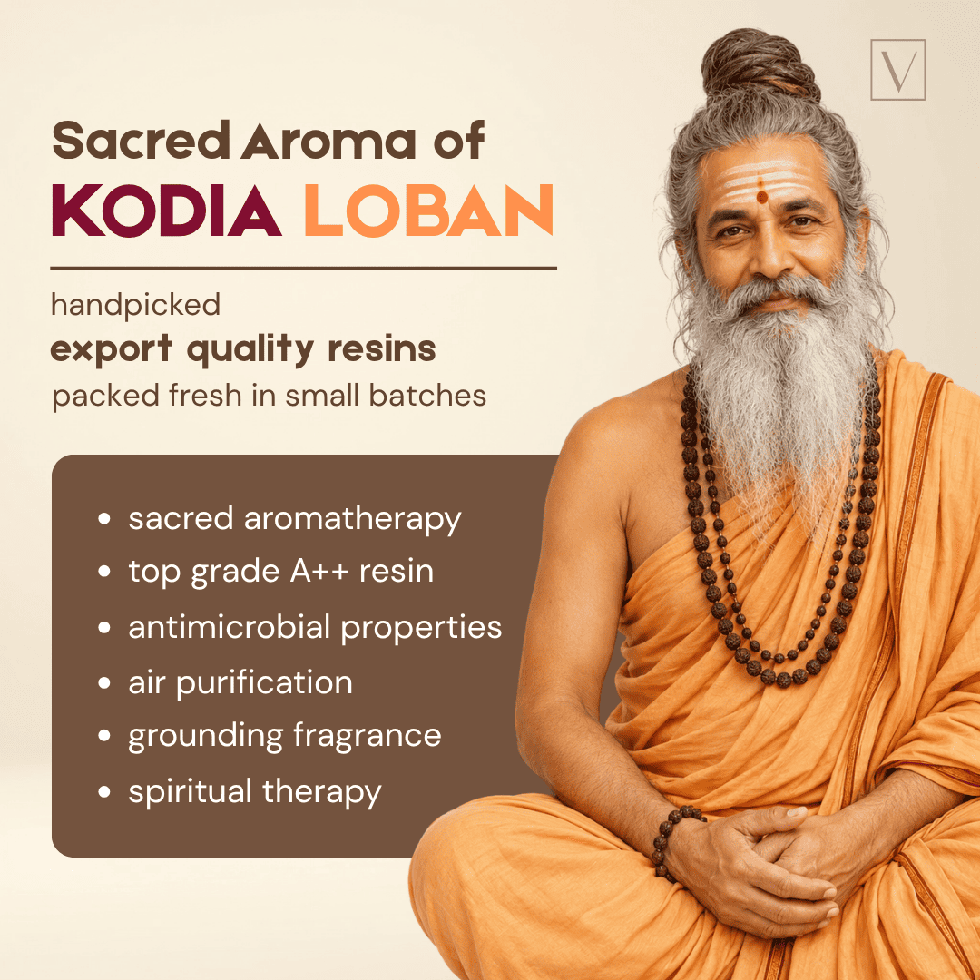 Traditional Red Kodia Loban for Dhuni, Spiritual Purification and Puja Rituals - 100 Gm