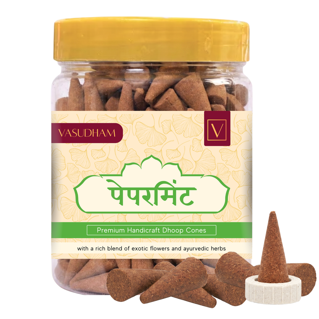 Vasudham peppermint incense cones