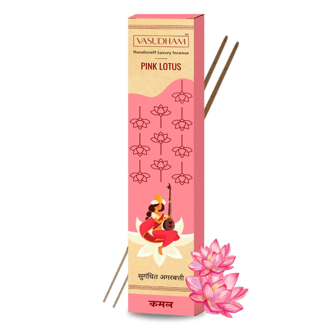 Vasudham pink lotus incense sticks