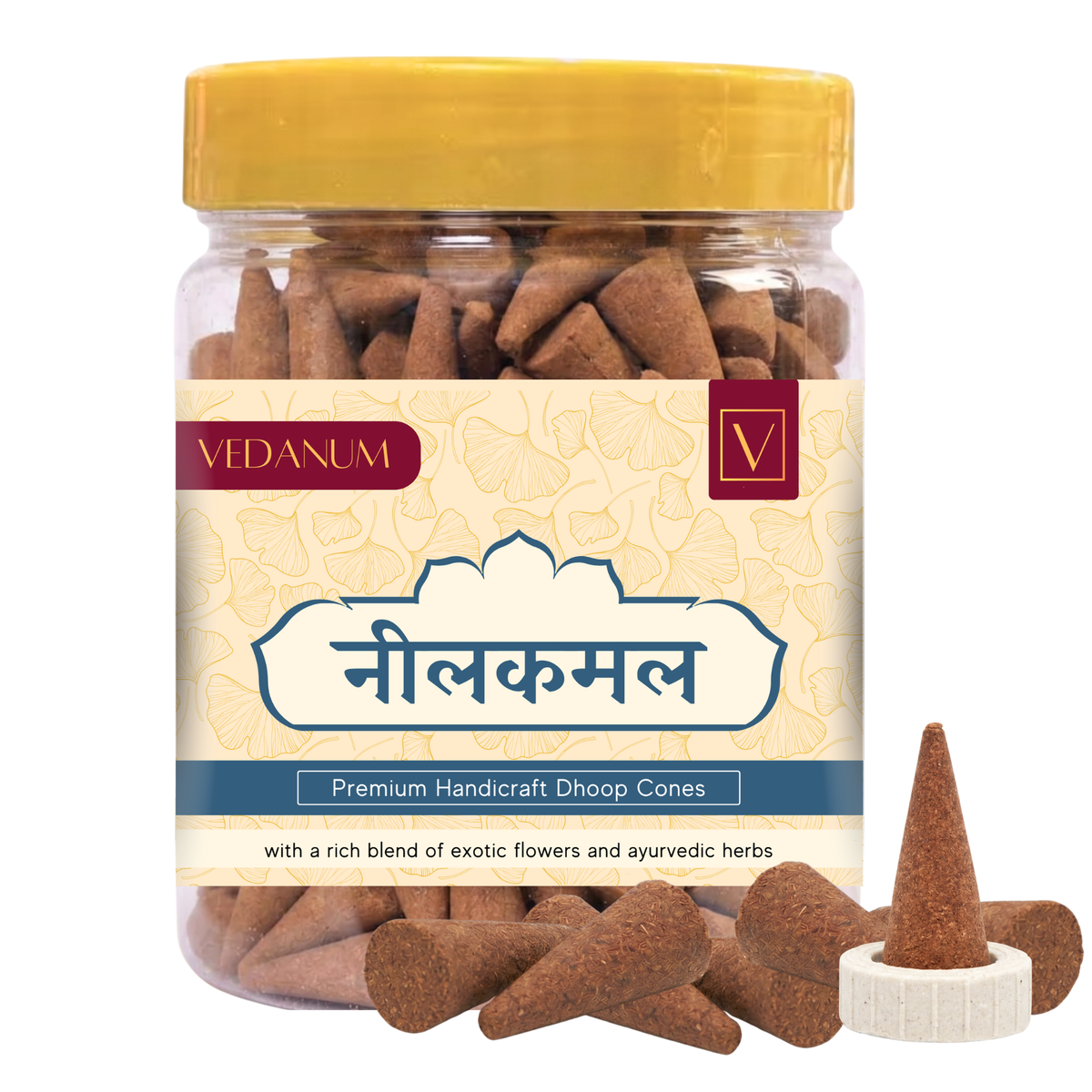 Vasudham water lily incense cones