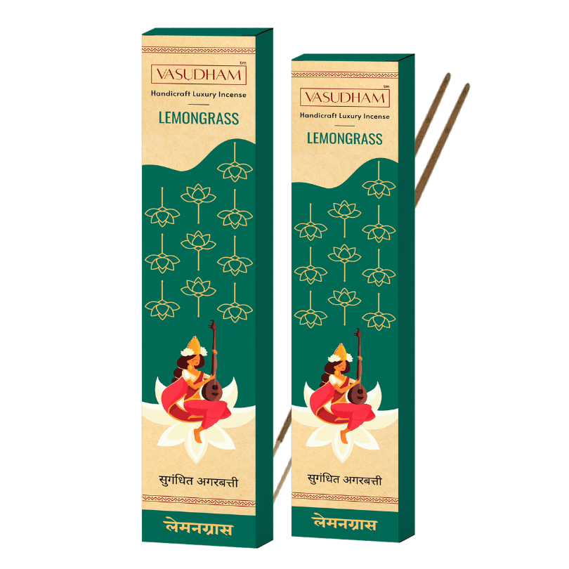 Two boxes of vasudham handicraft  lemongrass incense sticks